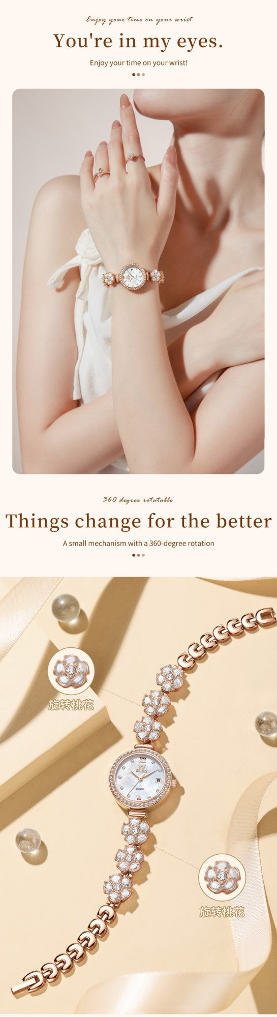 OLEVS 5638 Women Watches Original Elegant Quartz Watch Waterproof Luminous Date Ladies Set Bracelet Watch Girls Gift Reloj Mujer