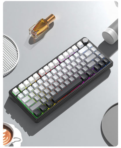 Teclado Mecânico Attack Shark X85 Bluetooth, RGB, Tri-modo 2.4G, Botões de metal, Hot-swap de todas as teclas, compatível com Win&Mac