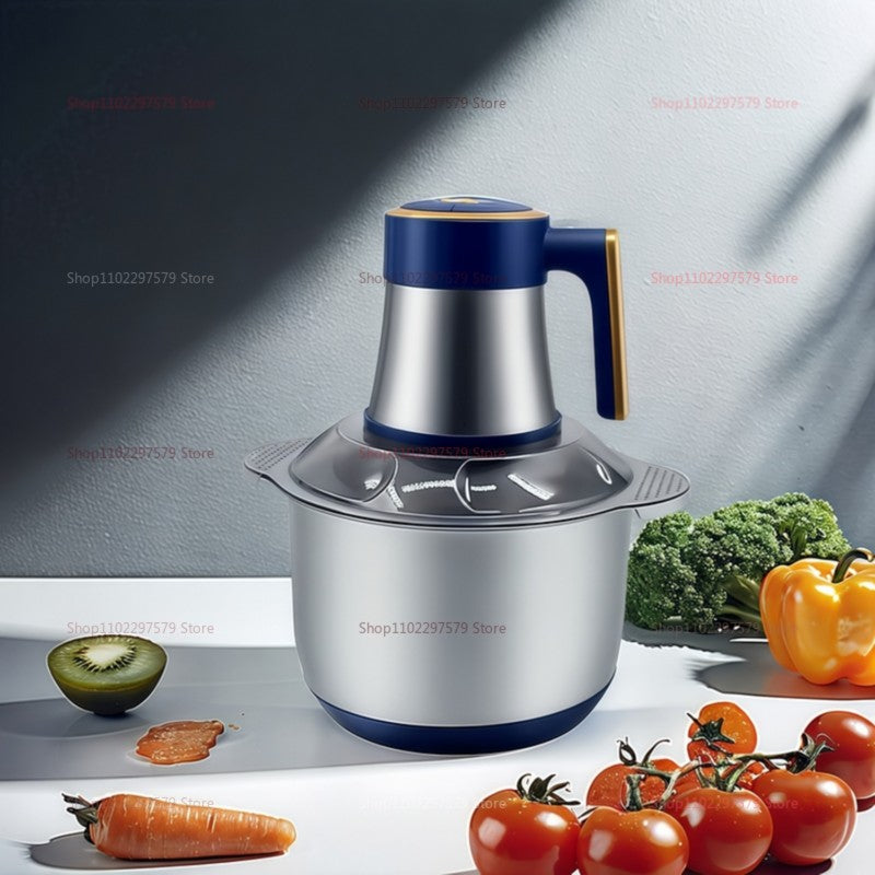 5L Multifunction Stainless Steel Body Kitchen Meat Grinder Electric Supplementary Food Processor 500W Electrical Food Crusher
