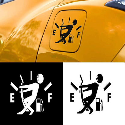 Adesivos Engraçados para Carro, Adesivo de Vinil Refletivo com Ponteiro de Tanque de Combustível, Adesivo de Gasolina Alta, Adesivos de Indicador de Combustível Vazio, Decalque Exterior Automotivo