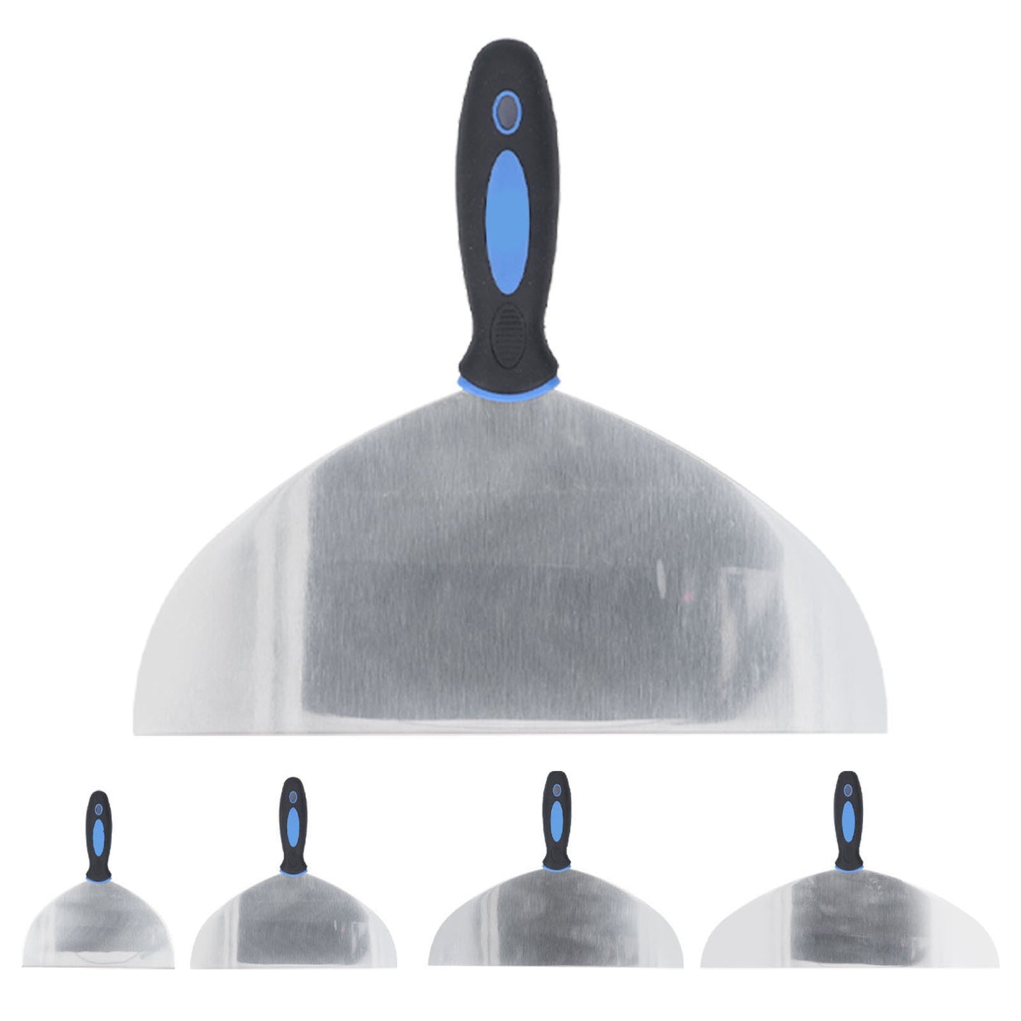 Espátula de Aço Inoxidável Ferramenta Raspador de Massa Papel de Parede Tinta Decalques Raspador de Gesso com Furo para Pendurar para Reparo de Drywall