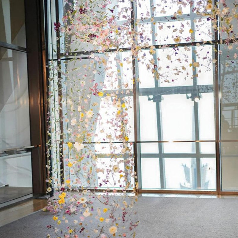 20Pcs Artificial Floating flower Curtain Wedding Couple Photo  Decorations DIY Floral Design Craft Supplies Home Party Decor