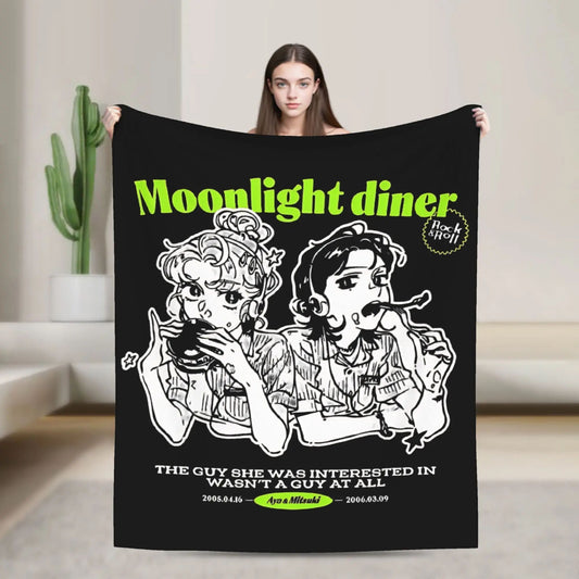 He Guy She Was Interested in Wasnt a Guy at All Manga Blankets Flannel Warm Throw Blanket for Bedding Lounge All Season