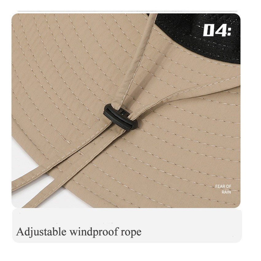 2020 New Fashion Summer Bucket Hat Cowboy Men Outdoor Fishing Hiking Beach Hats Mesh Breathable Anti UV Sun Cap Large Wide Brim