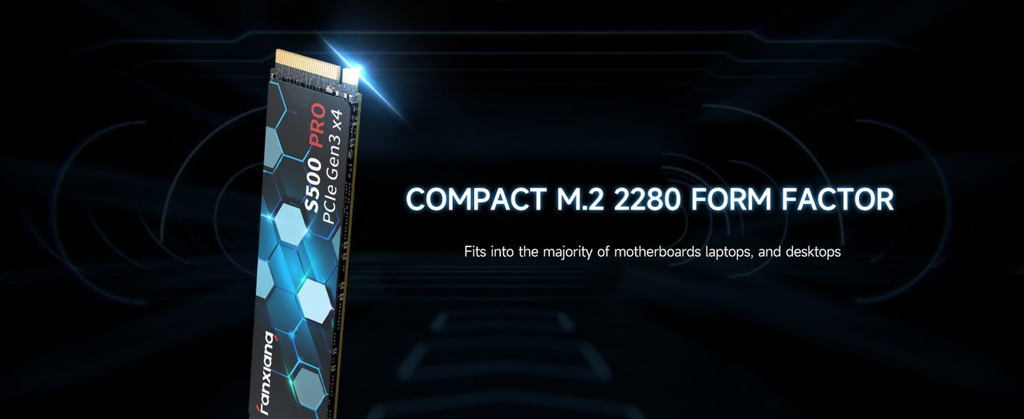 Fanxiang S500 Pro M.2 SSD Disco Rígido 1TB 2TB 3500MB/s NVMe M2 SSD 512GB PCIe 3.0 Unidade de Estado Sólido Interna Para Notebook PC de Mesa