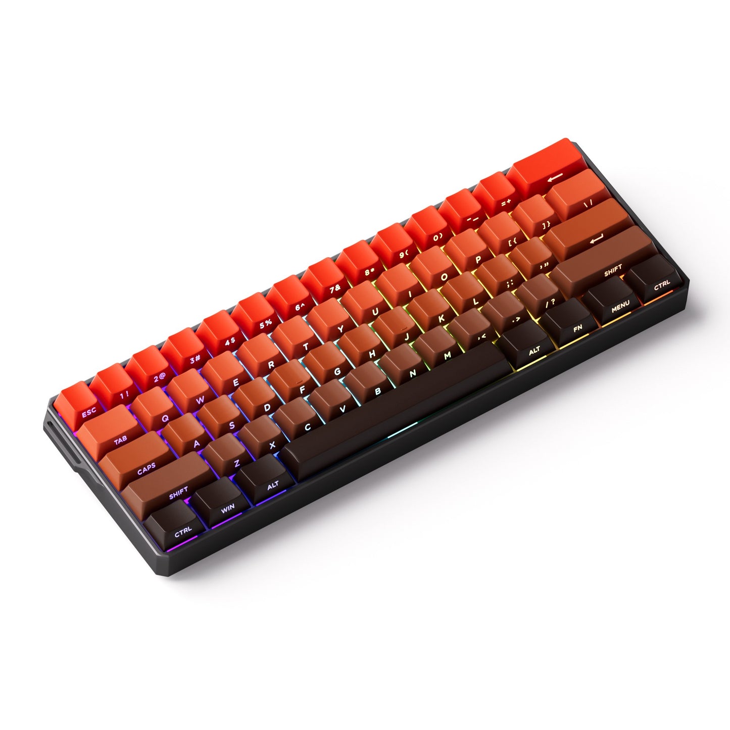 Akko MonsGeek FUN60 Teclado Mecânico Interruptor Magnético Teclados Gamer 60% Gatilho Rápido 0,01mm 8K ARGB HE/TMR Teclado Personalizado