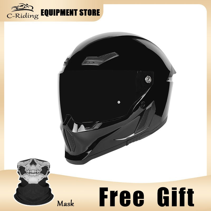 C-Riding Inverno Quente Cruising Mulheres e Homens Profissionais Chapéus de Segurança Retro Cruising Capacete Completo Certificado DOT Verão