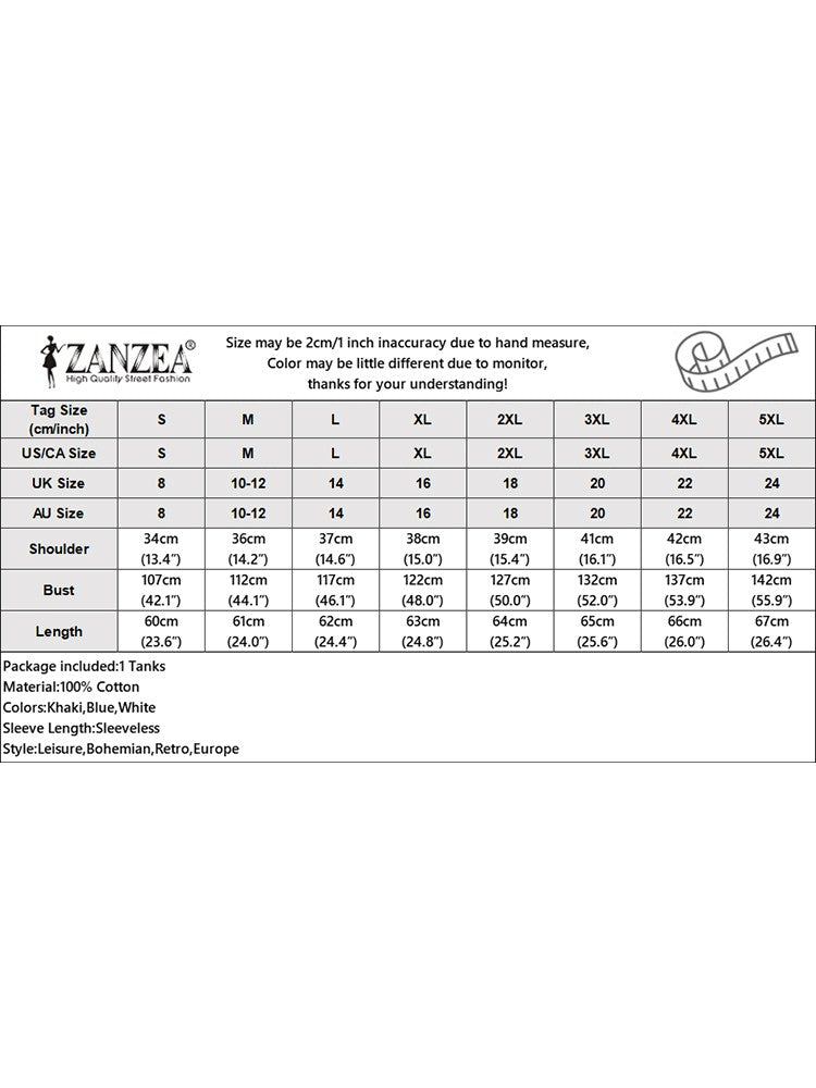2025 ZANZEA Summer Elegant Shirt Women Sleeveless Holiday Blouse Stylish Tanks Tops Casual Solid Cotton Camis Mujer Blusas Femme