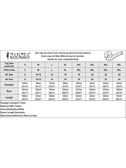 2025 ZANZEA Summer Elegant Shirt Women Sleeveless Holiday Blouse Stylish Tanks Tops Casual Solid Cotton Camis Mujer Blusas Femme