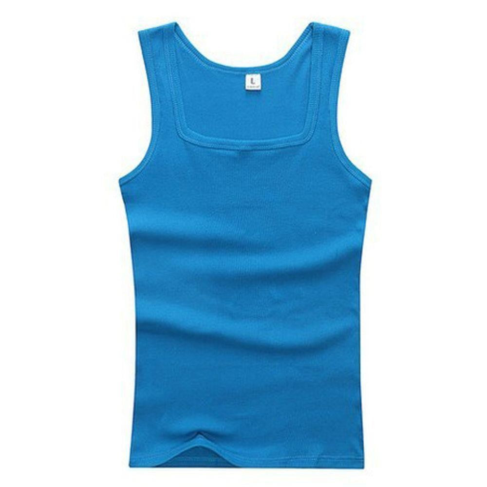Summer Plus Size Men Women Clothing Black White Gray Tank Tops Singlets 100% Cotton Fitness Men Muscle Vests T Shirt For Women