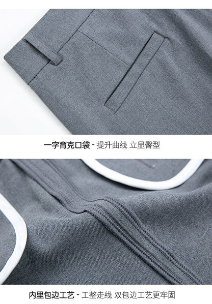 New Autumn Fashion Trousers Women's High Waisted Straight Suit Pants Loose Dress Pants Black Beige Grey Slacks Women Pantalones