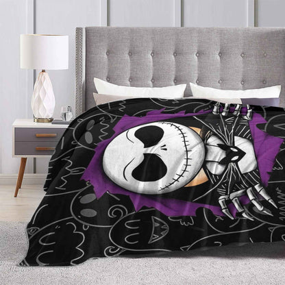 Nightmare Before Christmas Jack Cartoon Blanket Quality Soft  Throw Blanket Autumn Camping Couch Bed Graphic Bedspread