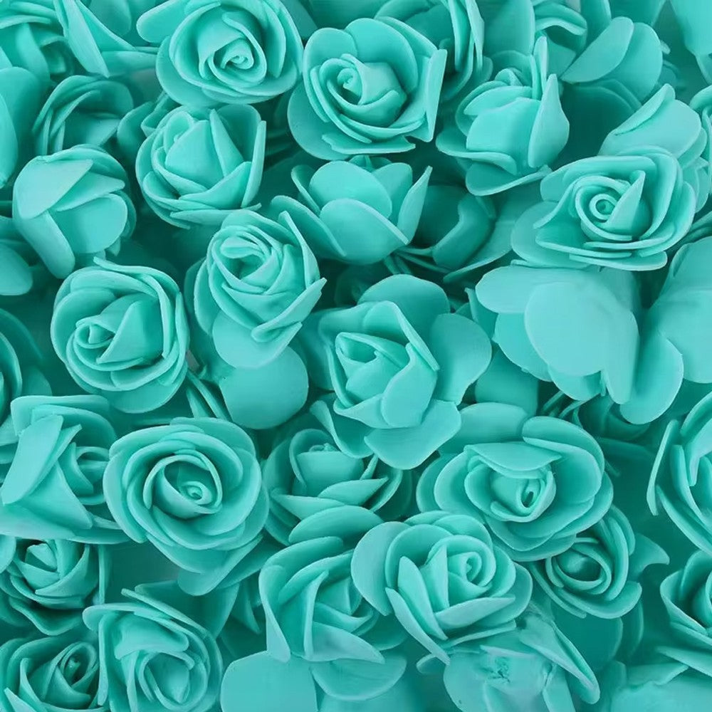 2000/10pcs Mini  Artificial Rose Flowers Head  Rose Heads DIY Valentine's Day Roses Wedding Bouquets Party Gift Candy Box Decor