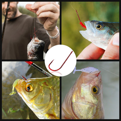 Anzóis de Pesca 9KM Baitholder Haste Longa Vermelho Suporte de Isca Anzol para Água Salgada e Doce, Novo