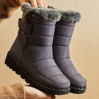 Boots Woman Fashion Winter Boots Women Winter Shoes Women's Snow Boots With Fur Super Warm Footwear Low Heels Middle Botas Mujer