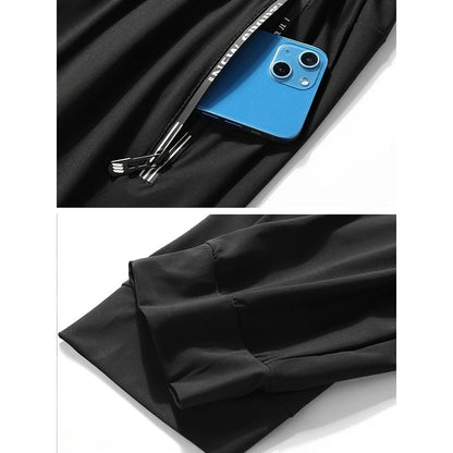 2-Pack Men's Sports Trousers High Stretch Men's Jogging Pants Quick-Drying Sweatpants Baggy Man Fishing Gym Sportswear Pants