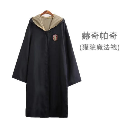 Adult Kids Wizard Robe Magic Academy Dress Up Clothes with Glasses DIY Festival Makeup Clothes Party Cosplay Dressup Supplies