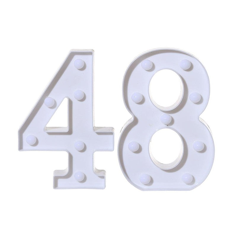 2Pcs Number 16 18 21 30 Led Light String Happy Birthday Party Decoration Wedding Anniversary Adult Birthday Party Gift Light Led