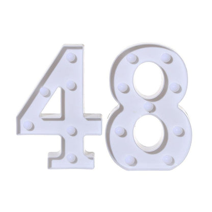 2Pcs Number 16 18 21 30 Led Light String Happy Birthday Party Decoration Wedding Anniversary Adult Birthday Party Gift Light Led