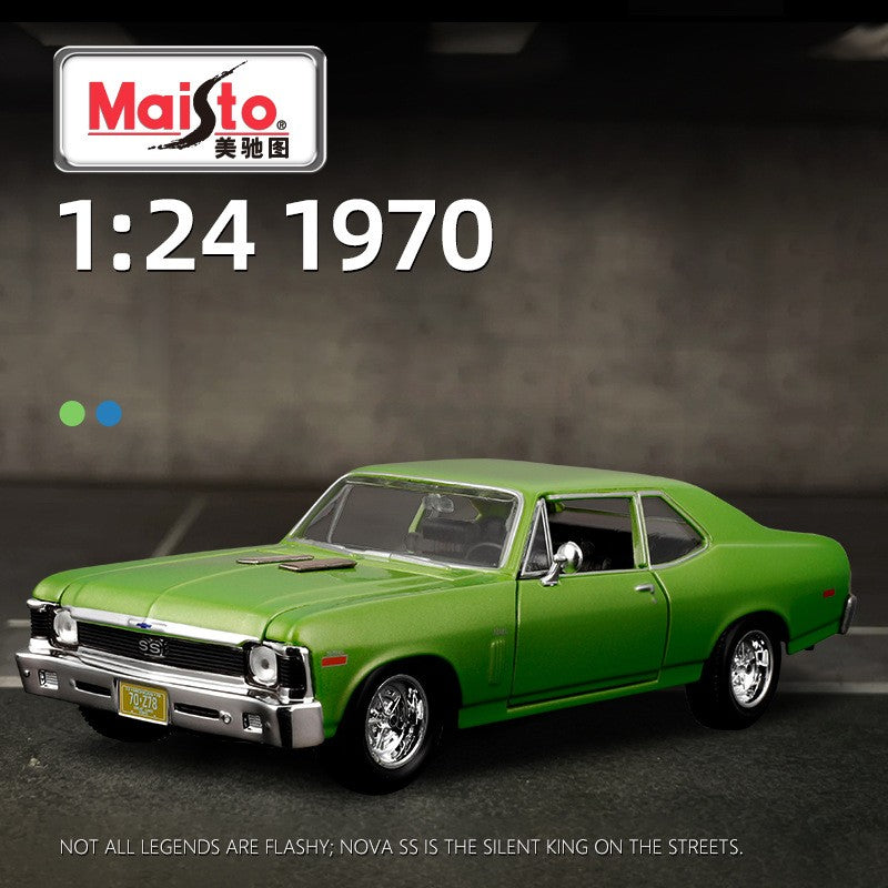 Maisto 1:24 Chevrolet Nova SS 1970 Carro de Liga Leve Diecasts e Veículos de Brinquedo Modelo de Carro em Miniatura Para Crianças