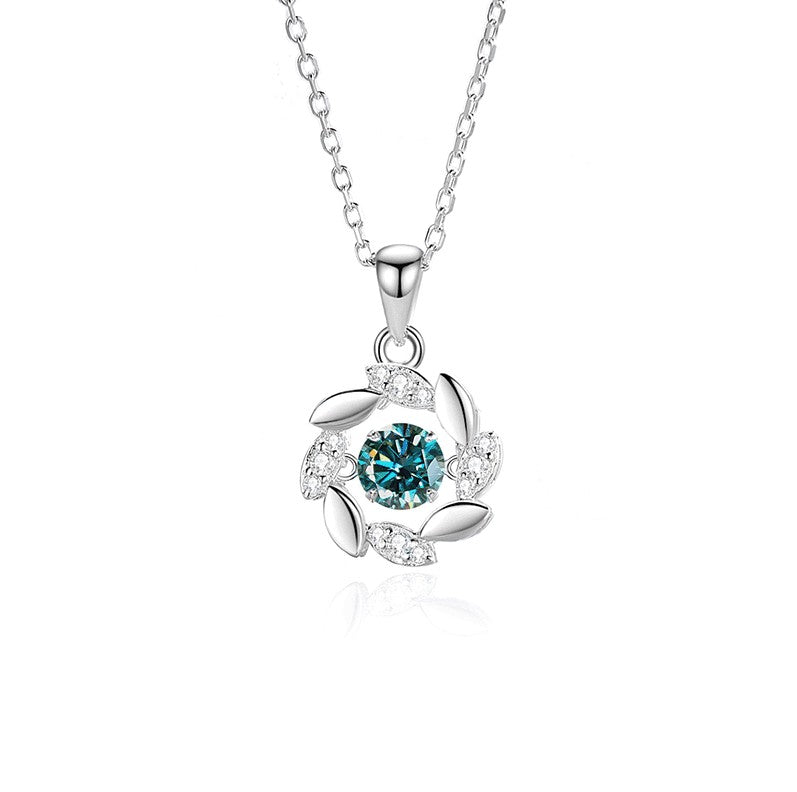 Colar Feminino de Moissanite Prata para Mulheres Correntes Festa Noiva Joia Fina Colar de Prata 925