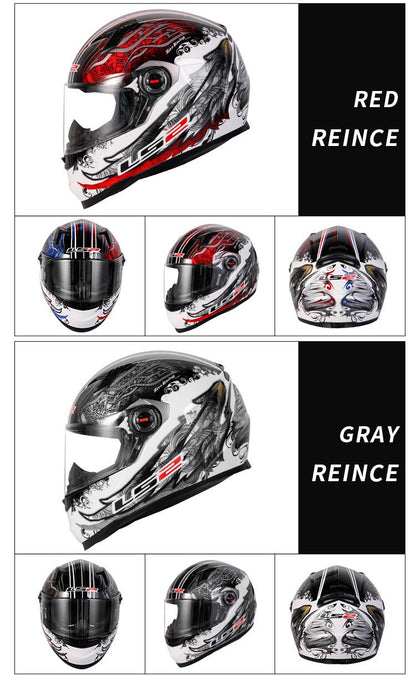 Capacete de Moto Clássico LS2 Fechado Masculino Feminino Capacete de Motocross Casco em ABS Aprovado pela ECE Acessórios para Motos FF358