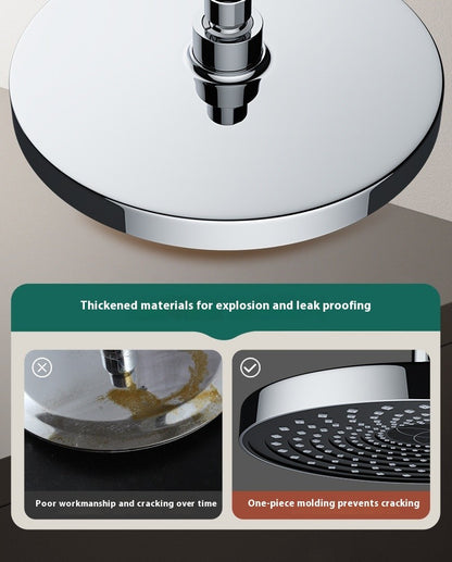 Top spray large water volume pressurized showerhead nozzle pressurized single head shower household shower showerhead