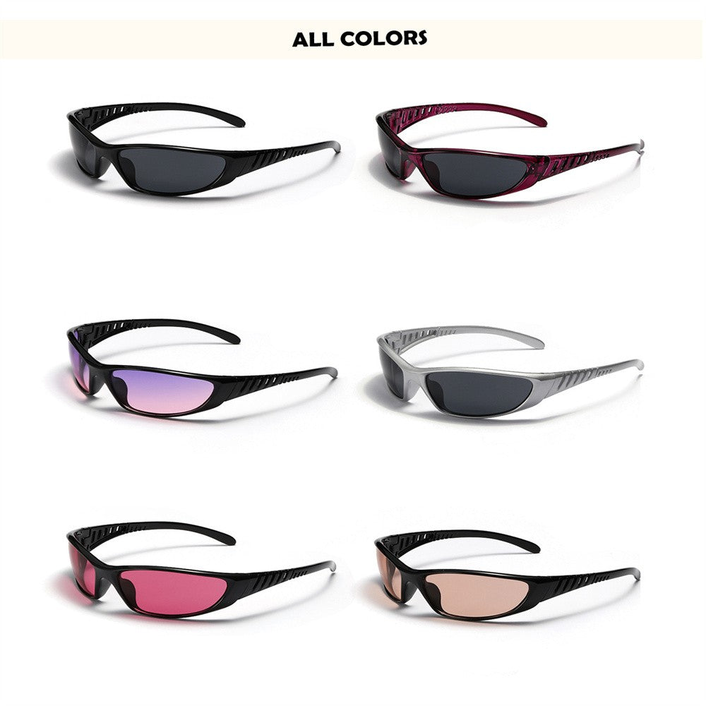 Y2K Sunglasses Men Women Color Hollowed Outdoor Driving UV400 Sunglasses Girls Net Red Hip Hop Gothic Women Sun Glasses 2025 Hot