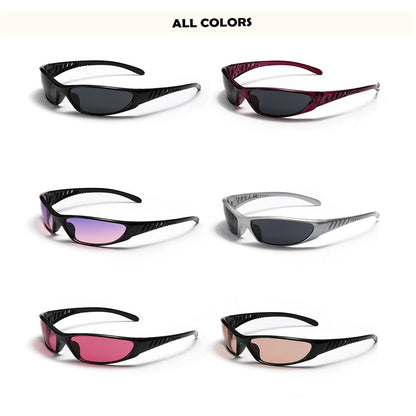 Y2K Sunglasses Men Women Color Hollowed Outdoor Driving UV400 Sunglasses Girls Net Red Hip Hop Gothic Women Sun Glasses 2025 Hot