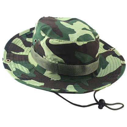 Fashion Men And Women Outdoor Camping Sport Travel Camouflage Fisherman Sunscreen Hat Foldable Wide Brim Soft Hat