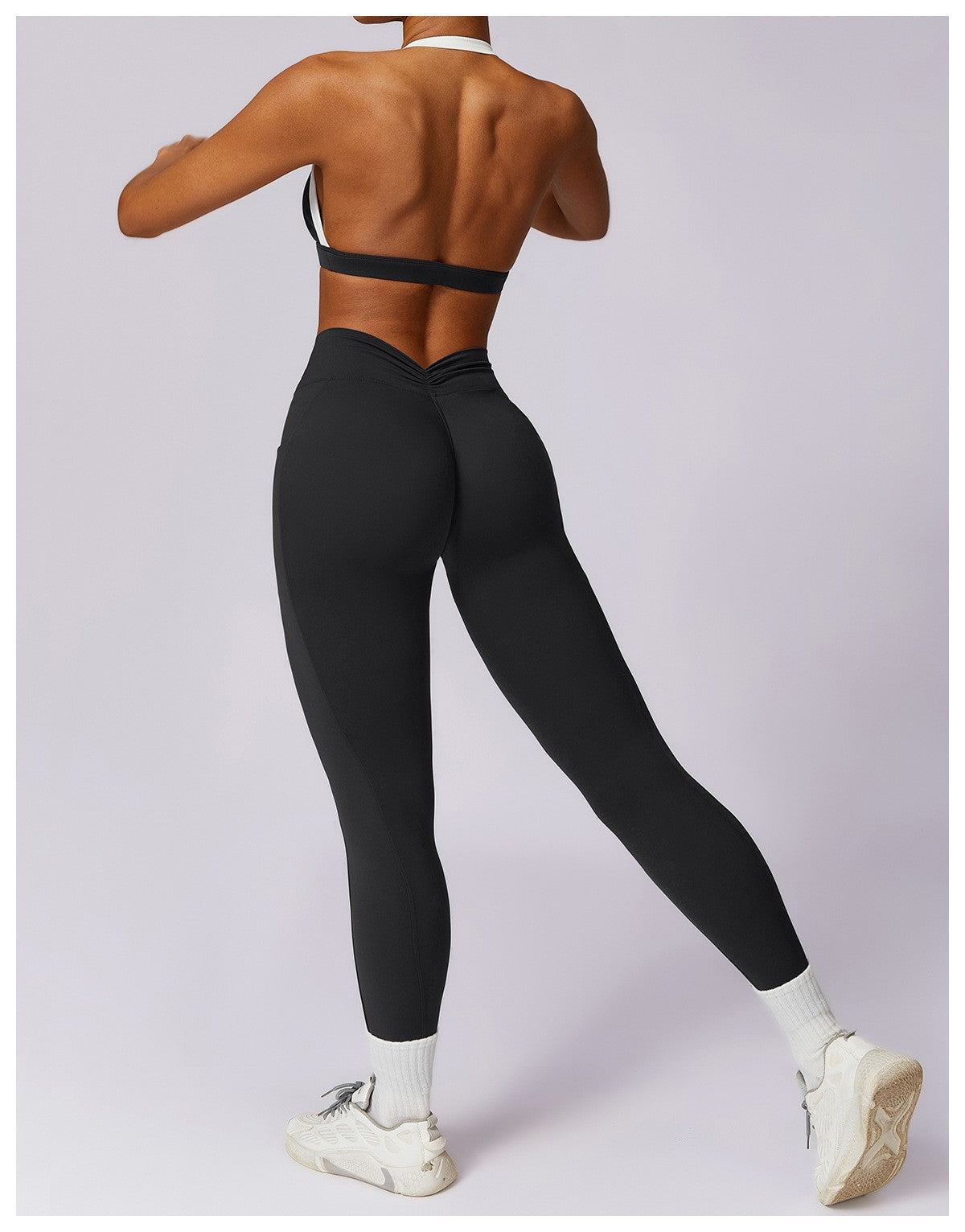 2Pcs Gym Set Women Workout Backless Yoga Suit Women Quick Dry Running Legging Fitness Bra Short-sleeved Shirt Sports Suit Female