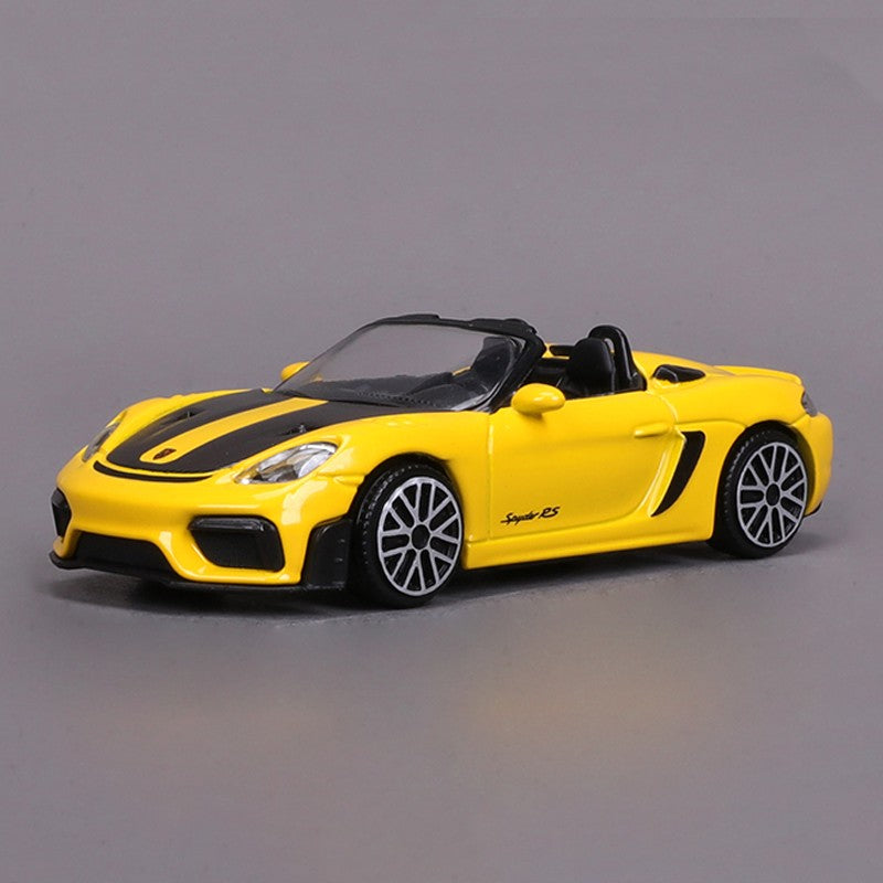Novidade em estoque Bburago 1:43 Porsche 718 Spyder Rs Liga Miniatura Modelo Diecast Lamborghini Revuelto Toyota Modelo de Carro de Brinquedo Presente para Criança