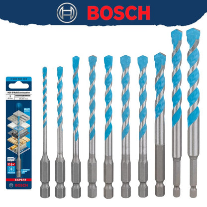 BOSCH EXPERT HEX-9 Broca Multiconstrução Para Concreto Azulejos Macios Broca Helicoidal de Alta Dureza 2608900569 2608900574