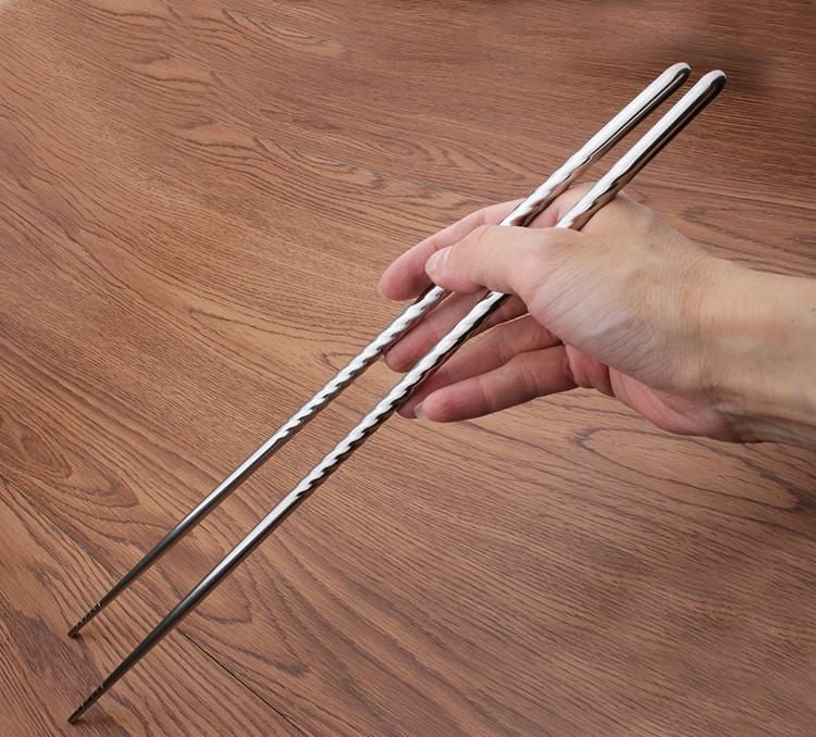 Varetas de Culinária Longas para Cozinha, Hashi de Metal, Utensílios de Cozinha, Hashi Doméstico, Prático