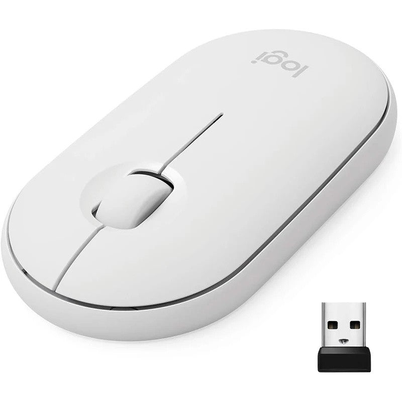 Mouse sem fio Bluetooth para notebook e tablet Logitech PEBBLE M350 Mouse leve e fino Mute Mini mouse de escritório