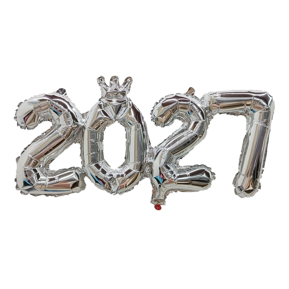 Gold Silver Crown 2027 Number Foil Balloons New Year 2027 Christmas Decorations New Year Party Supplies