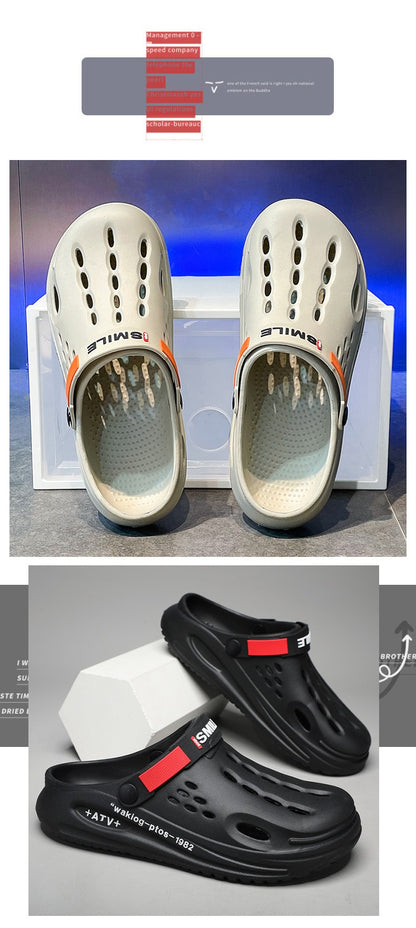 Big Size 47 Fashion Men Beach Sandals Outdoor Clogs Comfortable Indoor Slippers Trend Men Casual Shoes Home Garden Shoes Sandals