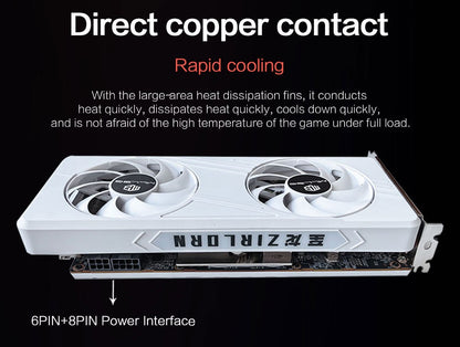MLLSE AMD RX6700 XT 12GB Graphics Card GDDR6 192Bit PCI-E 4.0×16 6+8Pin Radeon GPU Rx6700XT Gaming Video Card Placa De Video