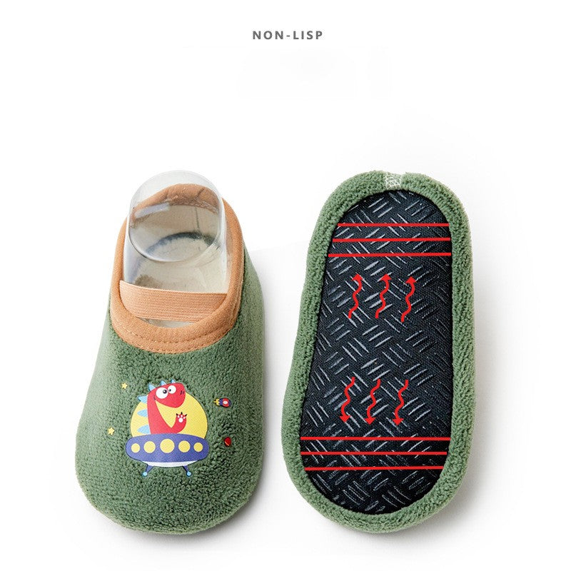 Cute Cartoon Baby Floor Socks Non-slip Soft Sole Toddler Sock Boy Girls Cotton Children's Toddler Warm Shoes Infant First Walker