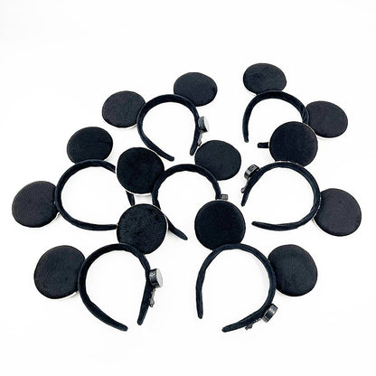 1/2pcs LED Glowing Neon Mouse Ears Headband Girls Festival Headbands Mickey Hairband Children Birthday Party Hair Accessories