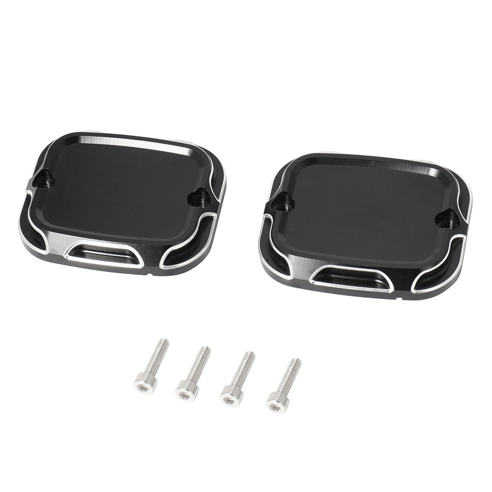 Tampa do Reservatório de Freio Mestre CNC de Moto Dianteira e Traseira para Harley Touring Road King Street Electra Glide Ultra V-Rod Night Rod