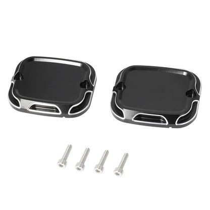 Tampa do Reservatório de Freio Mestre CNC de Moto Dianteira e Traseira para Harley Touring Road King Street Electra Glide Ultra V-Rod Night Rod