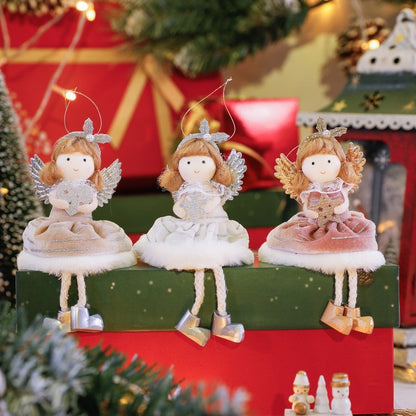 2024 New Year Gift Cute Christmas Angel Doll Xmas Tree Ornament Noel Deco Christmas Decoration for Home Natal Navidad 2023 Decor