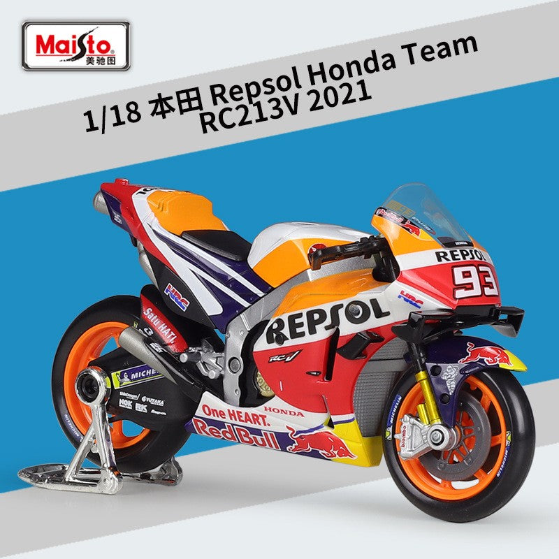 Maisto 1:18 2021 GP Racing Ducati Pramac Racing Veículos Die Cast Colecionáveis Modelo de Moto Brinquedos