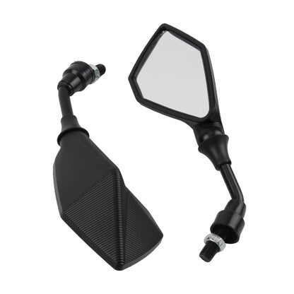 2 Peças 10MM Universal Retrovisor de Moto Grande Angular Ajustável Para Scooter Bicicleta Elétrica Ciclomotor Quadriciclo Acessórios Modificados