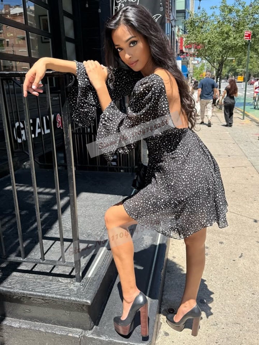 Wooden Pattern Chunky Heel Dress Pumps Black Nude Matte Platform Banquet Shoes Cork Block Heels Striped Footwear Patchwork Heels