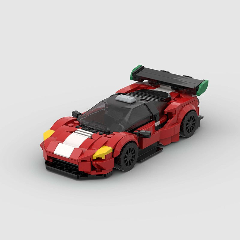 MOC Carro Esportivo de Corrida Veículo Cidade Speed Racer Modelo Técnico Blocos de Construção Tijolos Supercarro F1 Brinquedos Infantis Presentes para Meninos NSX
