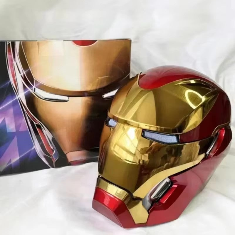 Mechahead Mk50 Jarvis Iron Man Helmet Luminous Voice Control Deformable Electric Opening Halloween Cos Mask Male Xmas Toys Gifts