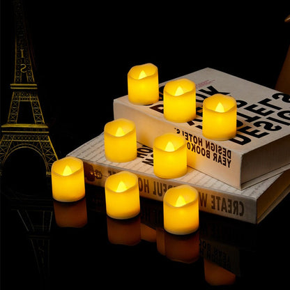 Flameless LED Candle Lights Creative Wishing Led Tea Lamp Warm White Halloween Wedding Christmas Decoration Candle Light