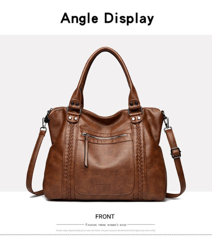 Genuine Brand Soft Leather Shoulder Crossbody Bags for Women Hot Luxury Handbag Women Bags Designer Casual Tote Messenger Bag